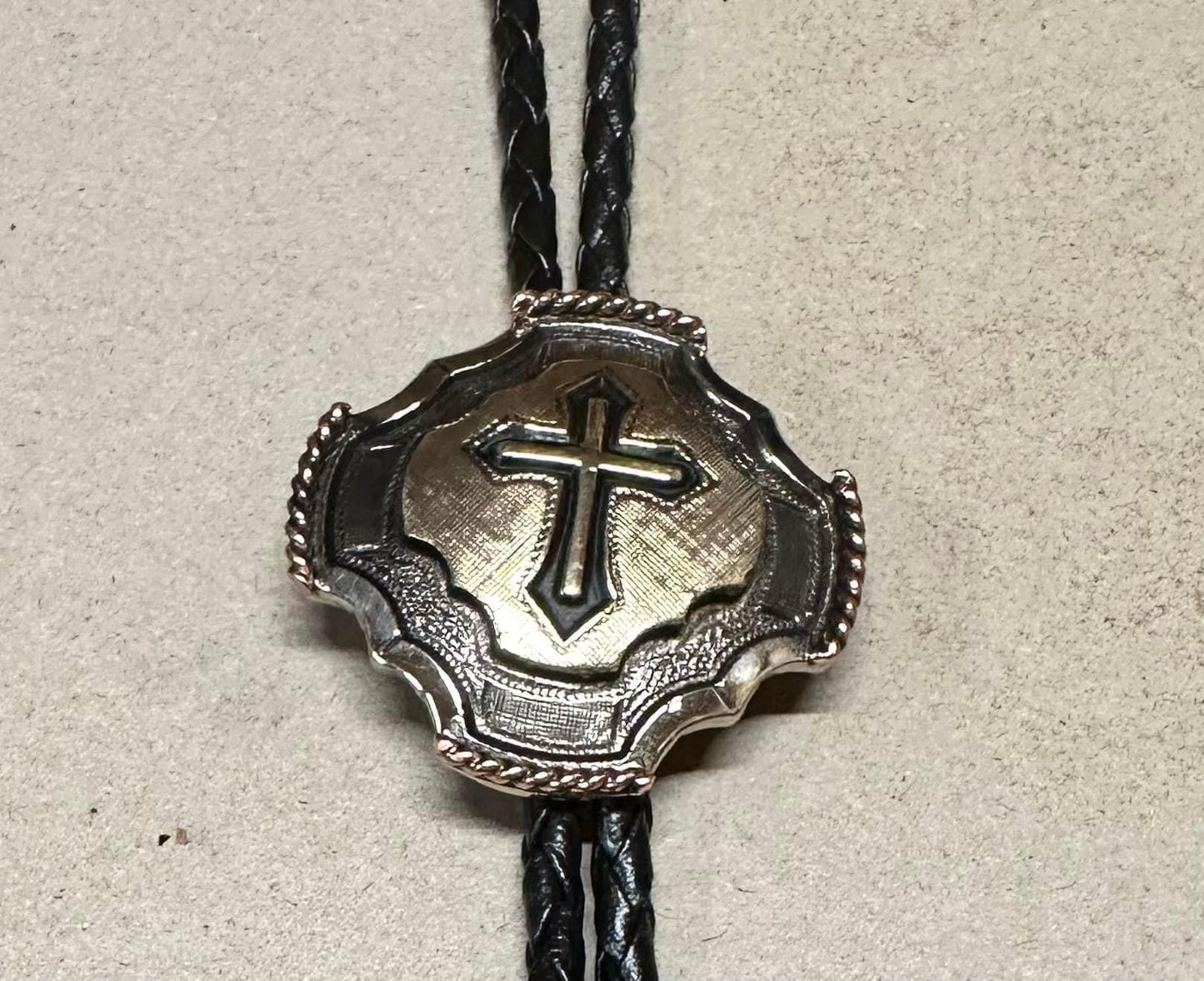 Cross Bolo Tie