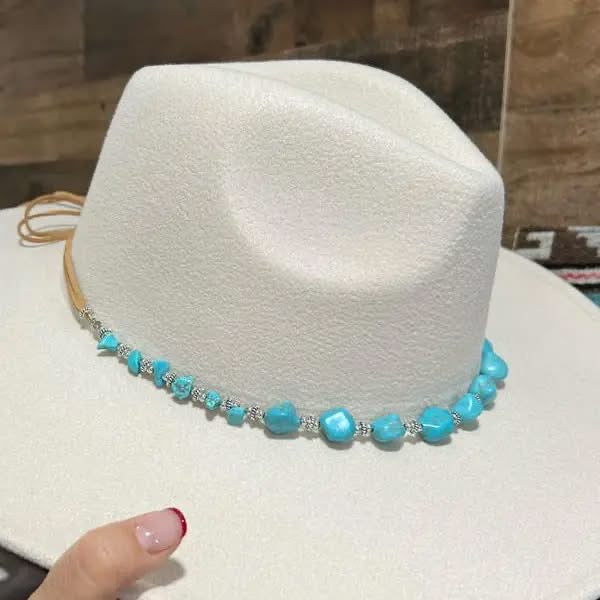 Turquoise Beads Hatband