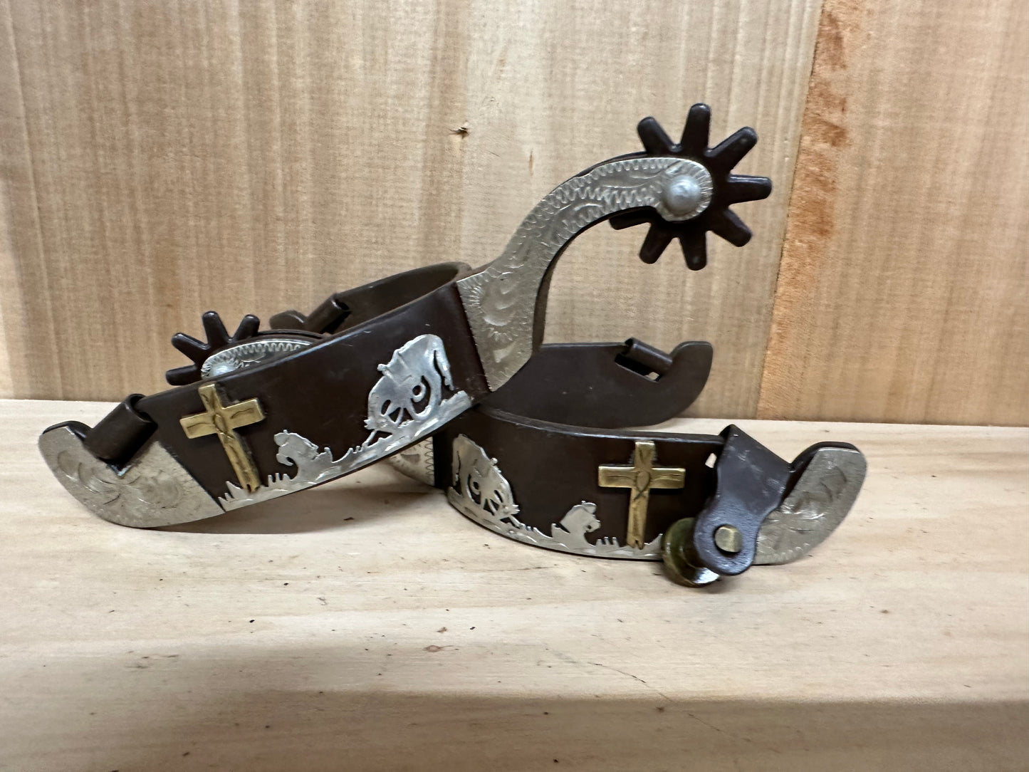 Praying Cowboy Spurs