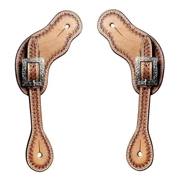 Light Oil Spur Straps with Buckles
