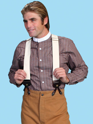Men's Canvas Old West Suspenders