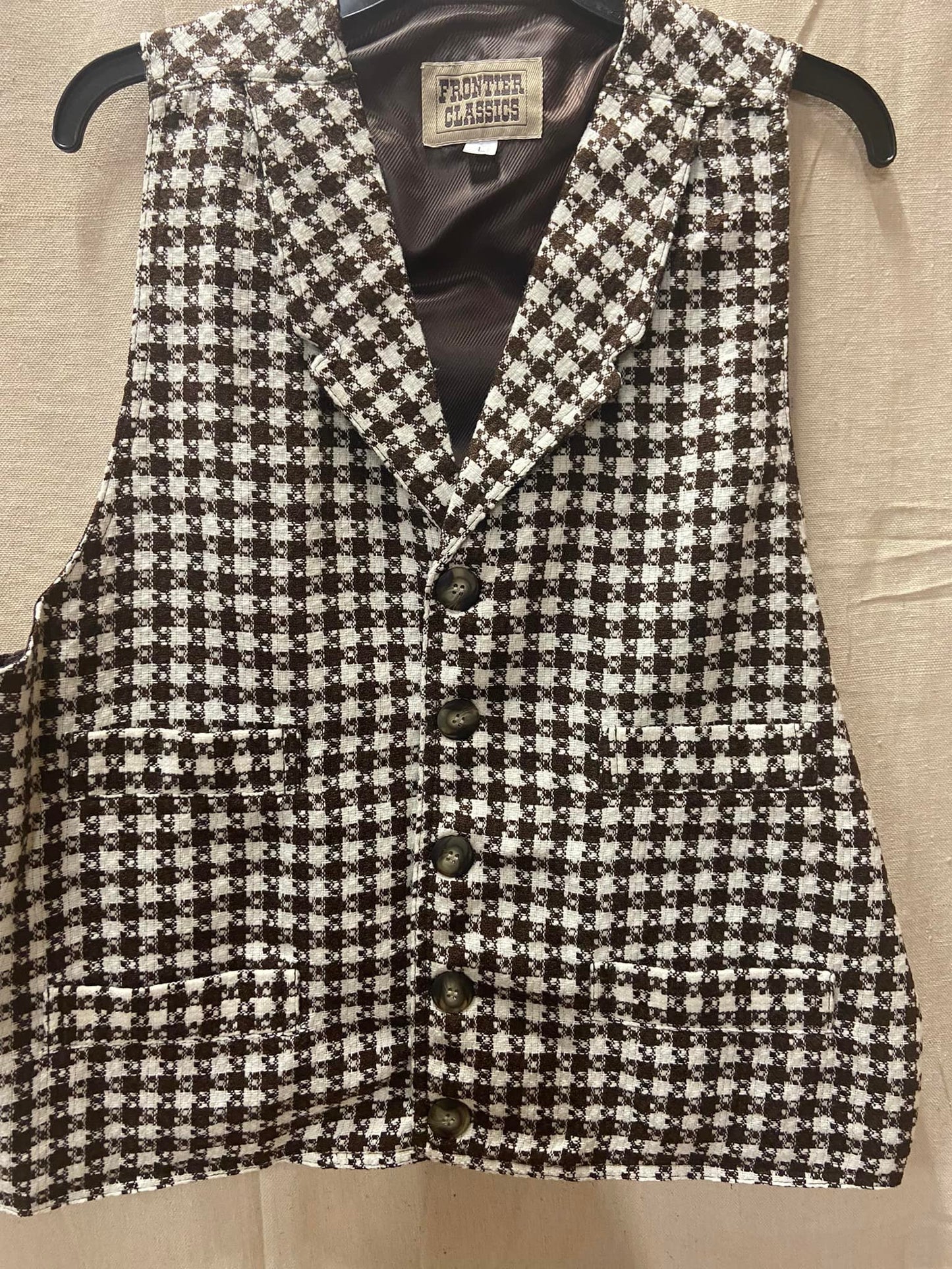 Frontier Checked Vest Large