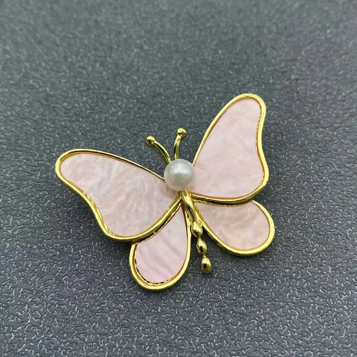 Pink Resin Butterfly Pin/Brooch