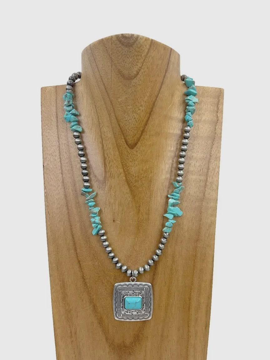 Turquoise Beaded Necklace