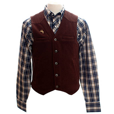 Wyoming Traders Brown Wool Vest