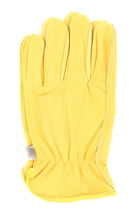 Men's Tan Cowhide Gloves with Palm Pad