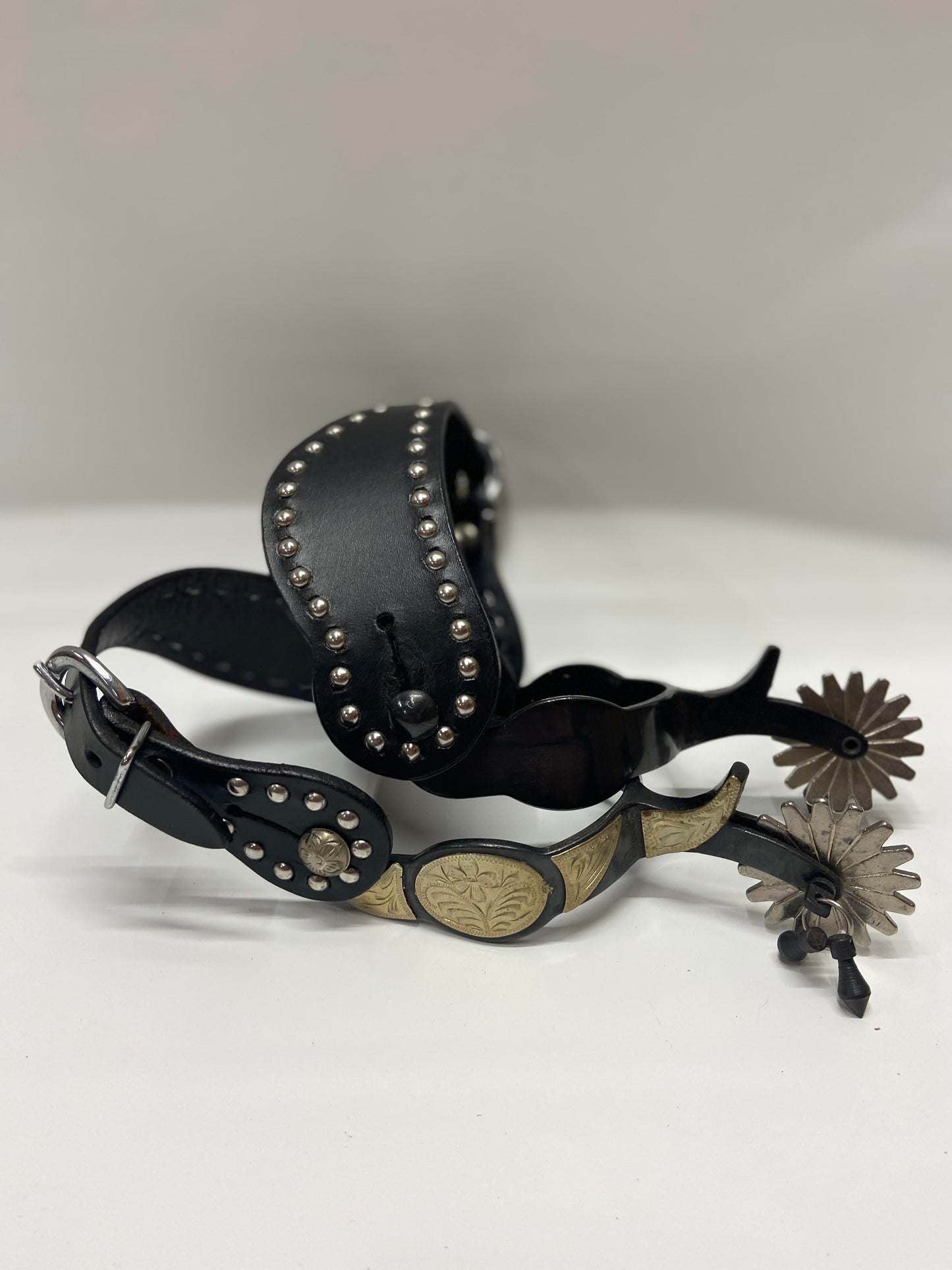 Jingle Bob Spurs w silver and Leathers