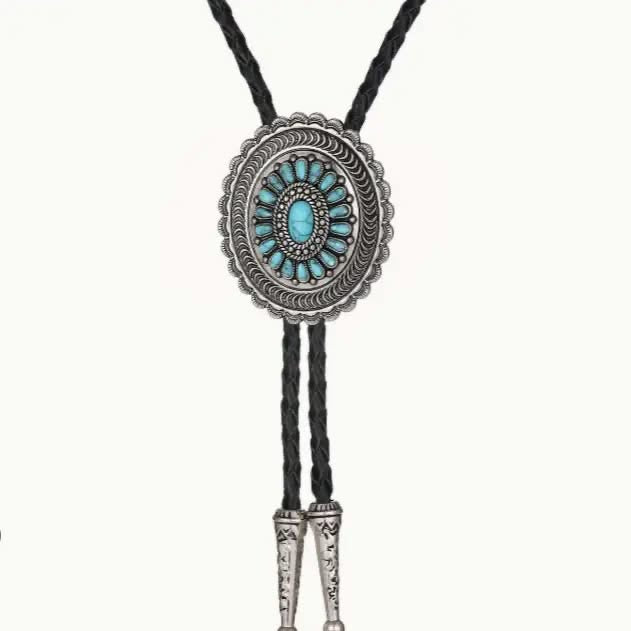 Turquoise Oval Bolo