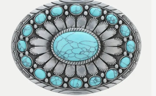 Ladies Turquoise Belt Buckle
