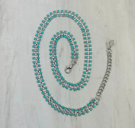 turquoise bling hatband