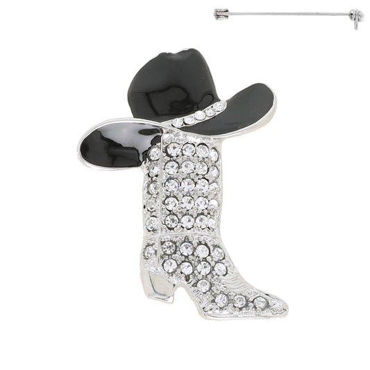 Black Hat Bling Boot Pin