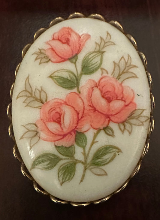 Vintage Rose Brooch