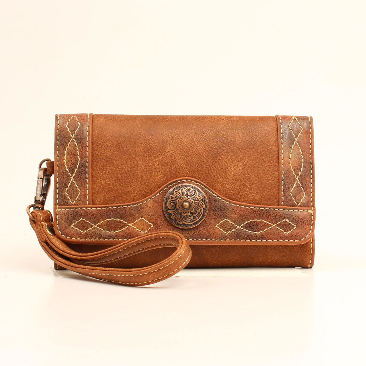 Leather Clutch/Wallet with Concho