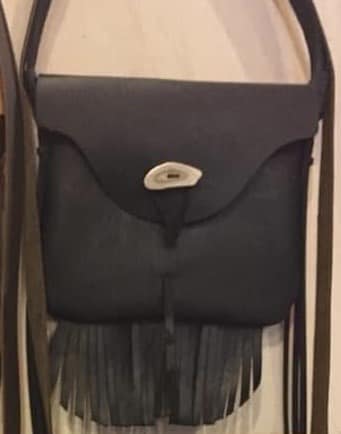 Black Leather Possibles Bag