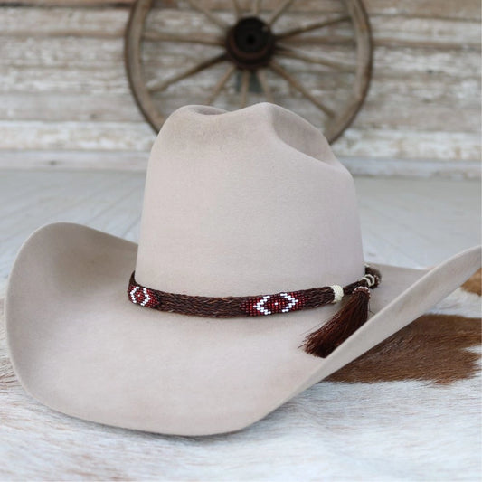 Horsehair and Beads Hatband