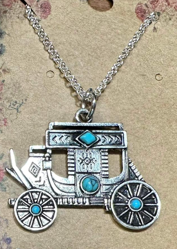 Stagecoach Necklace with turquoise