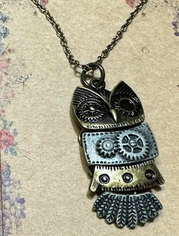 Steampunk Owl Necklace