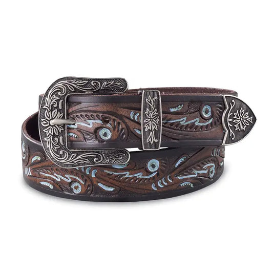 Tooled Leather Belt
