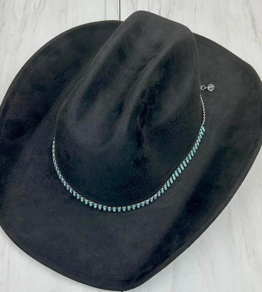 Turquoise Bling Hatband (Hat not included)