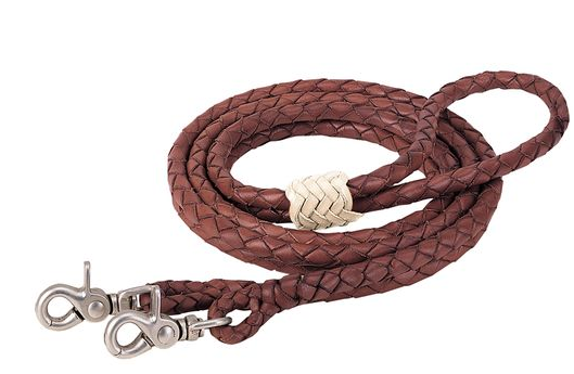 Weaver 35-1750 Leather Braided Roper Reins