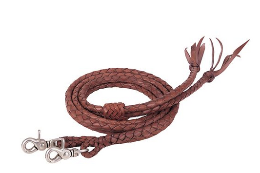 Weaver 50-1751 Leather Braided Split Reins