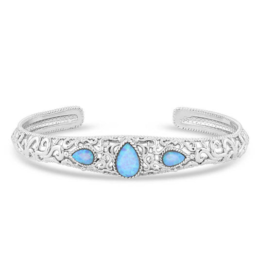 Montana Silversmiths BC5117 Opal Cuff Bracelet