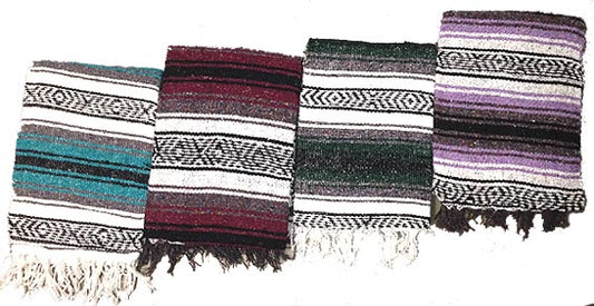 73 x 48 Mexican Blanket Asst Colors