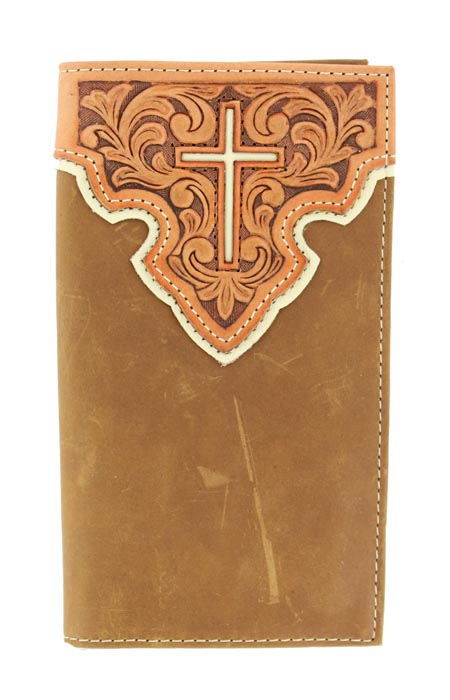 Nocona Rodeo Wallet with Cross Inlay