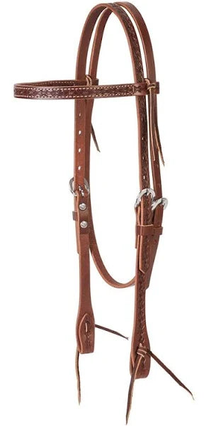 Weaver Barbed Wire Leather Headstall