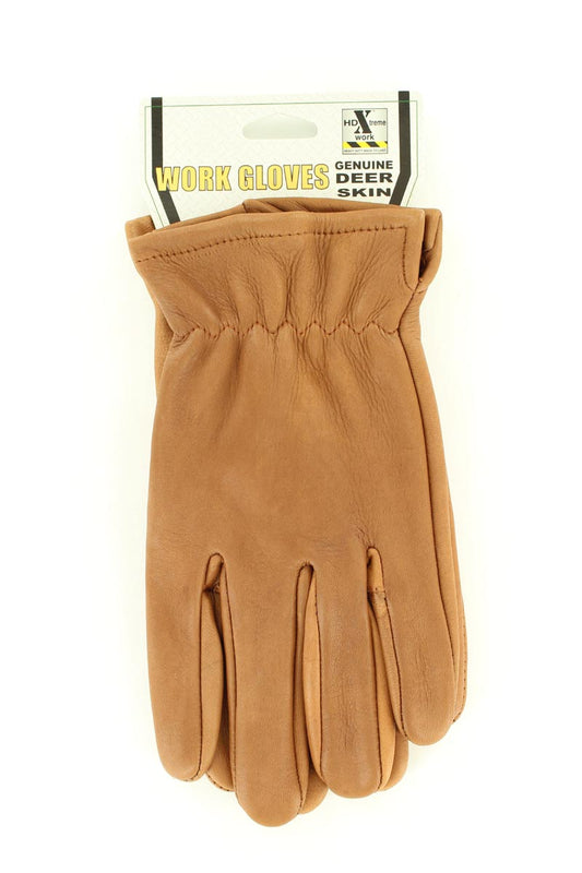 Light Brown Men's Deerskin Gloves
